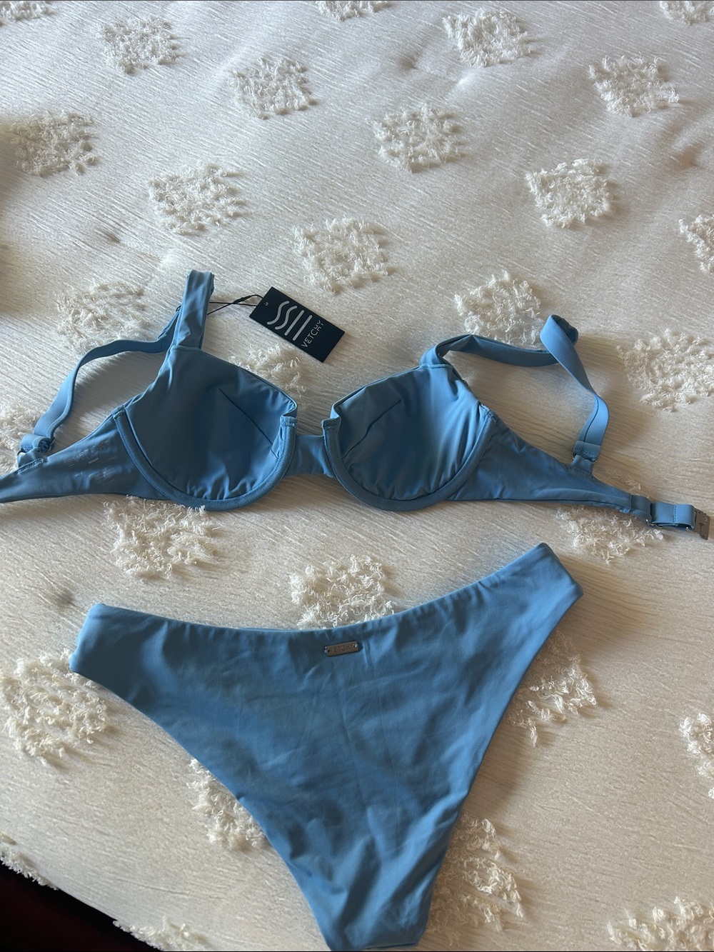 NWT Vetchy ARUBA BIKINI BABY BLUE SET - Picture 4 of 10